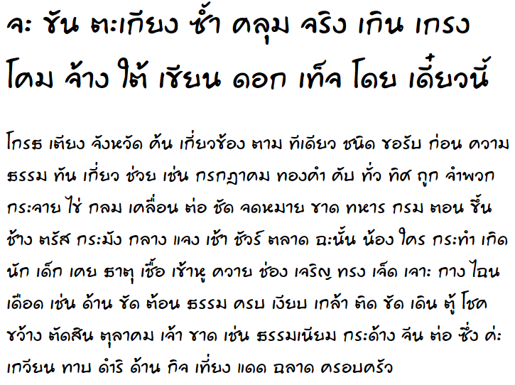 Book Akhanake Thai Font