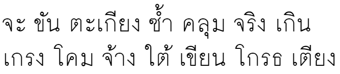 ChulaNarak Thai Font
