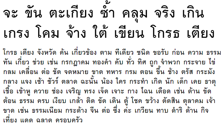 CmPrasanmit Bold Thai Font