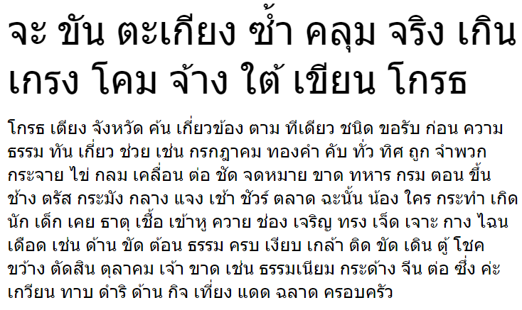 Jetarin Italic Thai Font