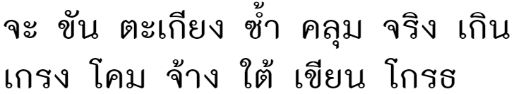 K2D July8 Bold Thai Font