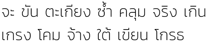 Kanit ExtraLight Thai Font