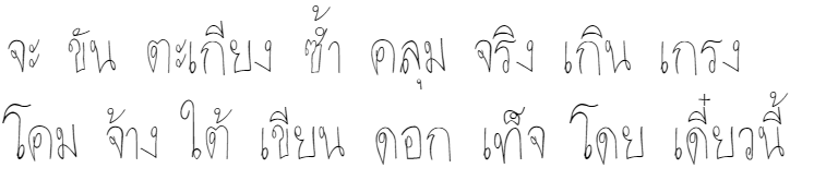 Torsilp Wadkhen Thai Font